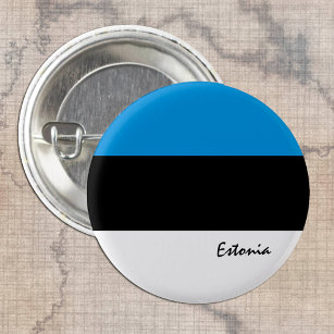 Estonia button, patriotic Estonian Flag 3 Cm Round Badge