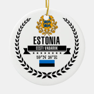 Estonia Ceramic Tree Decoration