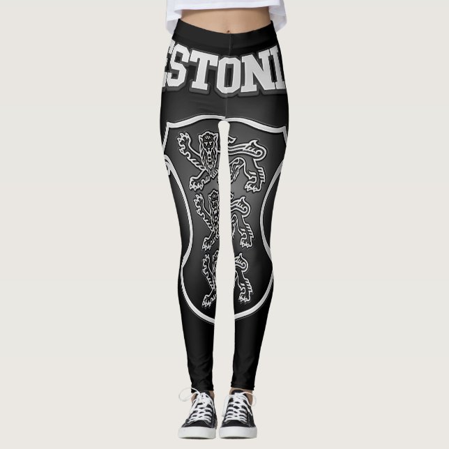 Estonia  Coat of Arms Leggings (Front)
