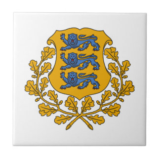 Estonia country coat arms symbol emblem flag tile