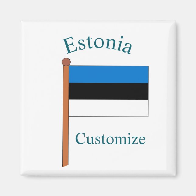 Estonia Country Flag Thunder_Cove Magnet (Front)