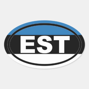 Estonia - EST - European Oval Sticker