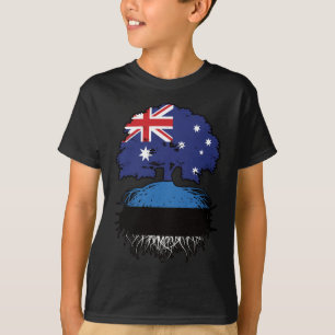 Estonia Estonian Australian Australia Tree Roots T-Shirt