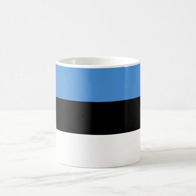 Estonia (Estonian) Flag Coffee Mug (Center)