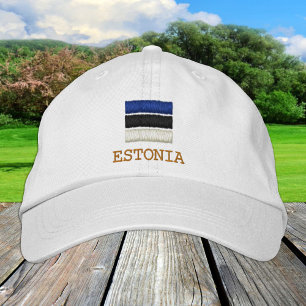 Estonia & Estonian Flag fashion / Patriots Embroidered Hat