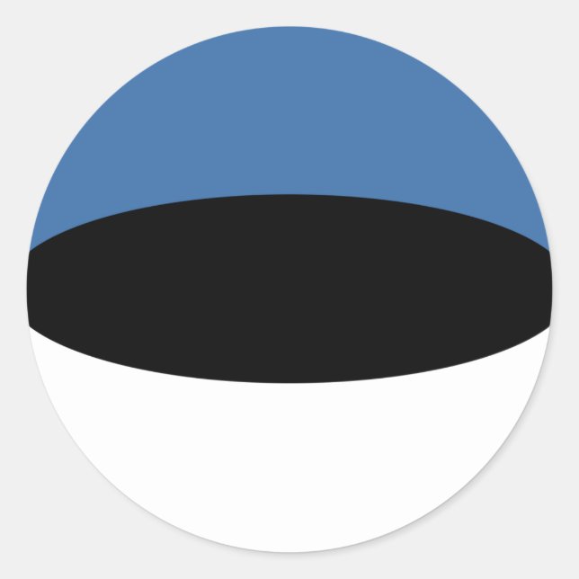 Estonia Fisheye Flag Sticker (Front)