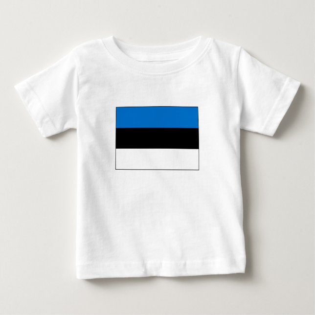 Estonia Flag Baby T-Shirt (Front)