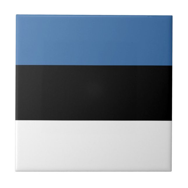 Estonia Flag Ceramic Tile (Front)