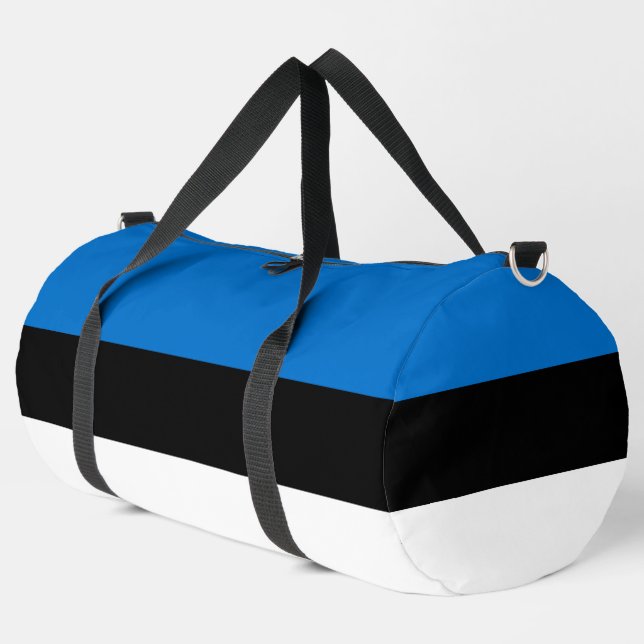 Estonia flag duffle bag (Left Corner)