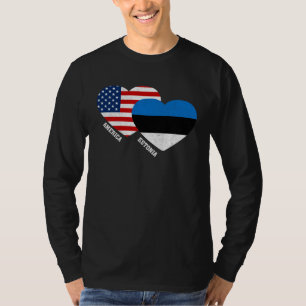 Estonia Flag Estonian American Pride Vintage T-Shirt