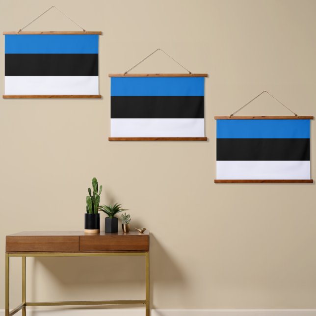 Estonia flag hanging tapestry (Asymmetrical)