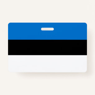 Estonia flag ID badge