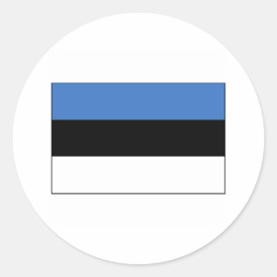 Estonia FLAG International Classic Round Sticker