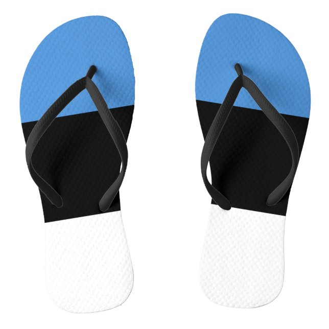Estonia Flag Jandals (Footbed)