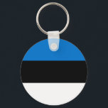 Estonia Flag Key Ring<br><div class="desc">Patriotic flag of Estonia.</div>