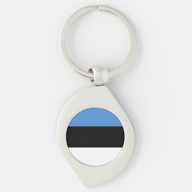 Estonia Flag Key Ring (Front)