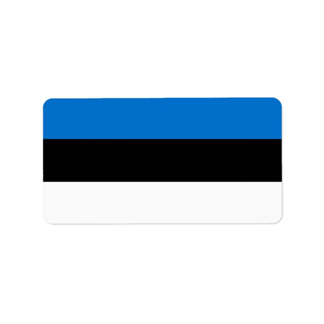 Estonia flag label (Front)