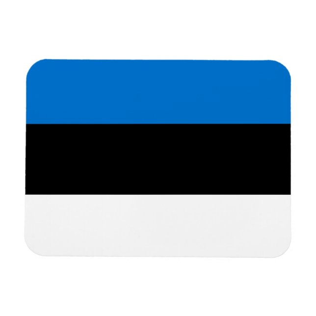 Estonia Flag Magnet (Horizontal)