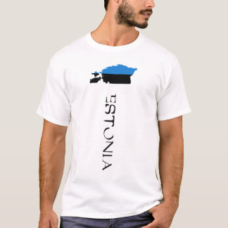 Estonia Flag Map  T-Shirt