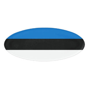Estonia flag name tag