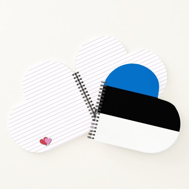 Estonia flag notebook (Inside)