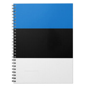 Estonia flag notebook