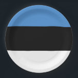 Estonia Flag Paper Plate<br><div class="desc">Estonia Flag</div>