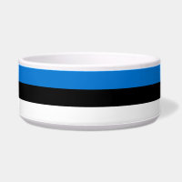 Estonia Flag Pet Bowl