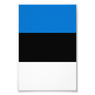 Estonia flag photo print