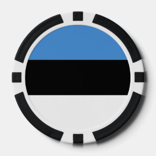 Estonia Flag Poker Chips