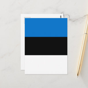 Estonia flag postcard