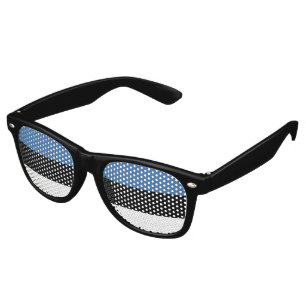 Estonia Flag Retro Sunglasses