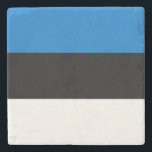 Estonia Flag Stone Coaster<br><div class="desc">Patriotic flag of Estonia.</div>