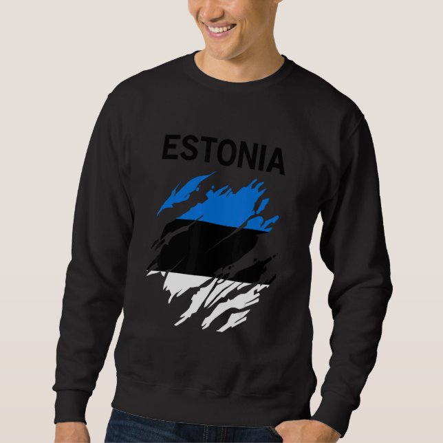 Estonia Flag Sweatshirt (Front)