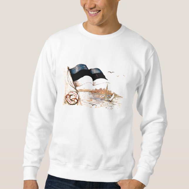 Estonia Flag Sweatshirt (Front)