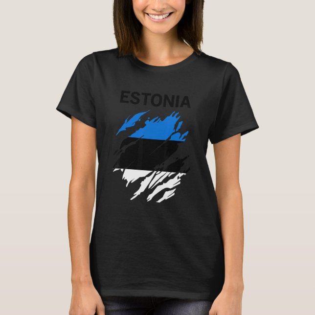 Estonia Flag T-Shirt (Front)