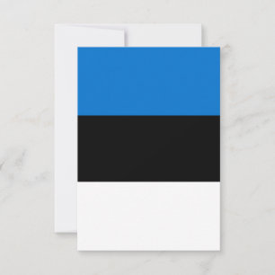 Estonia flag thank you card