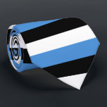 Estonia Flag Tie<br><div class="desc">Flag of Estonia colours: black,  blue,  white</div>