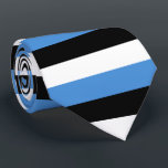 Estonia Flag Tie<br><div class="desc">Flag of Estonia colours: black,  blue,  white</div>