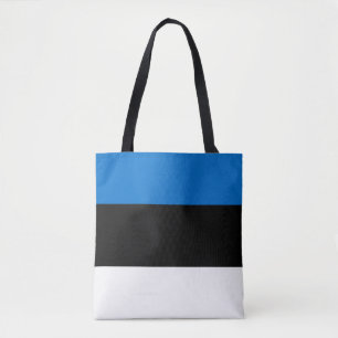 Estonia flag tote bag