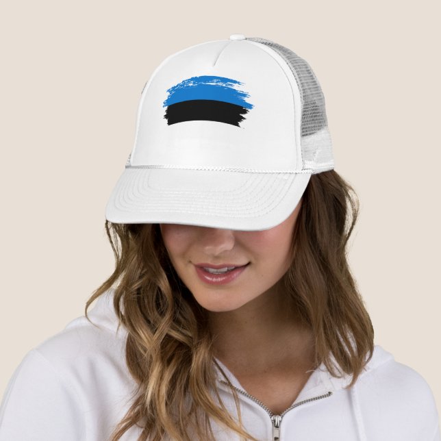 Estonia flag trucker hat (In Situ)
