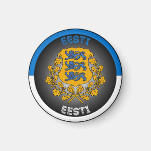 Estonia Heritage Emblem Magnet