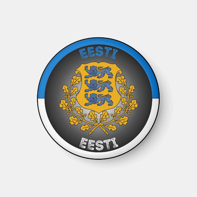 Estonia Heritage Emblem Magnet (Front)