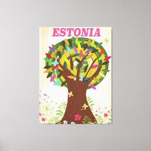 Estonia Promotional vacation poster Canvas Print