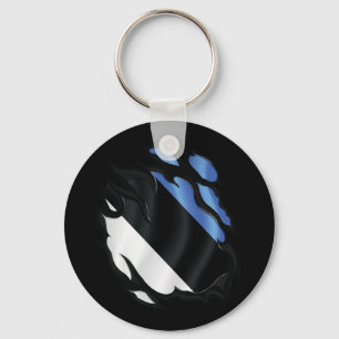 Estonia Ripped Flag Key Ring