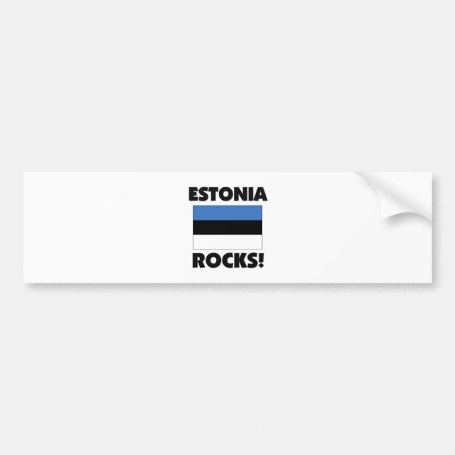 Estonia Rocks Bumper Sticker (Front)
