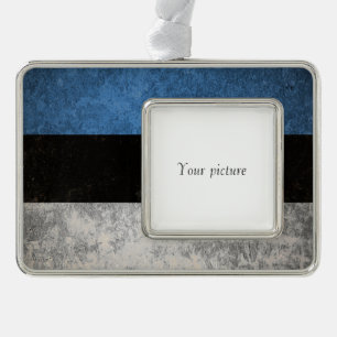 Estonia Silver Plated Framed Ornament