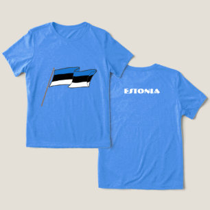 ESTONIA Special Gift Blue Tourist Classic  Tri-Blend Shirt