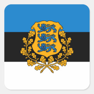 Estonia Square Sticker
