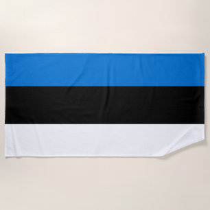 Estonian Flag Beach Towel
